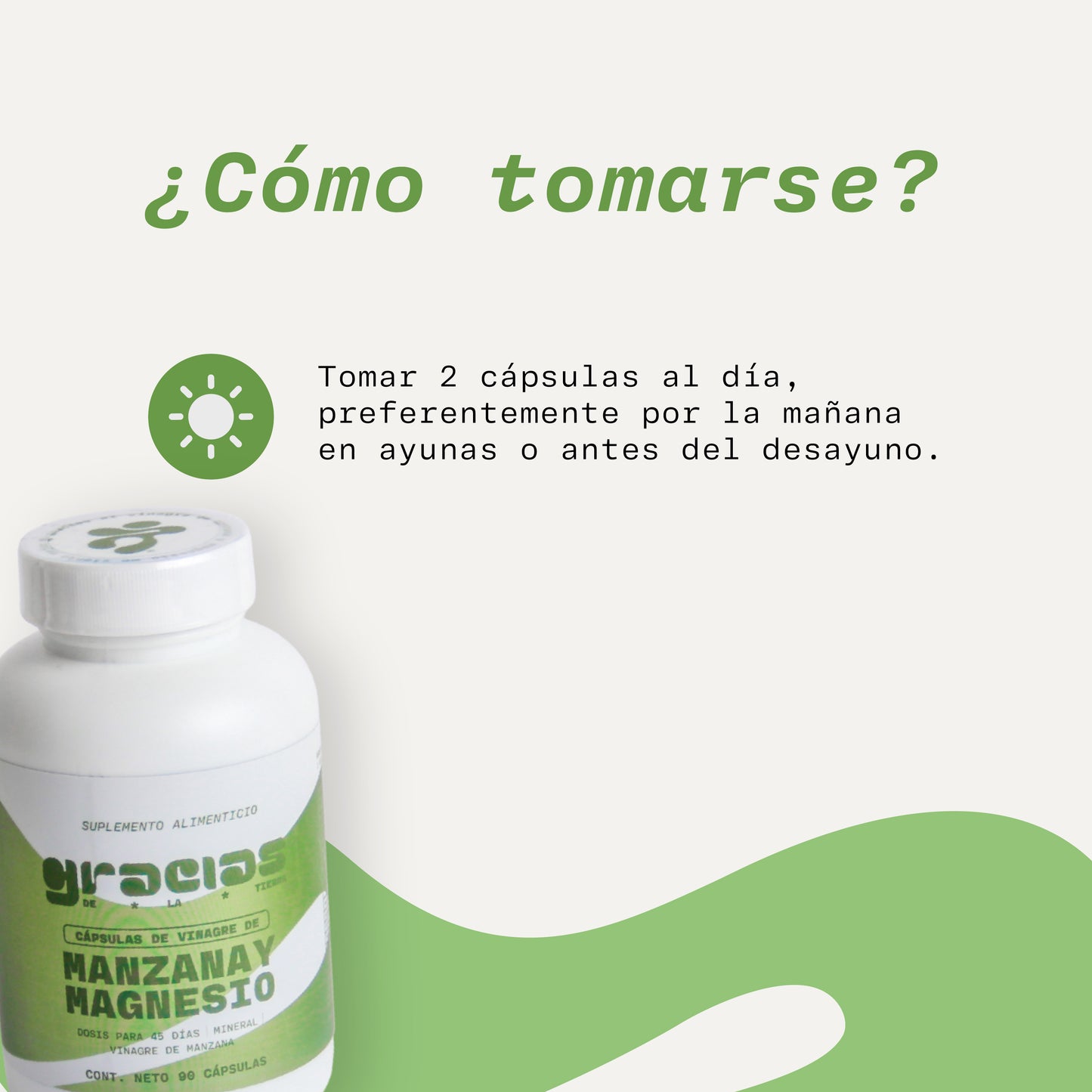 Cápsulas de Vinagre de Manzana con Magnesio